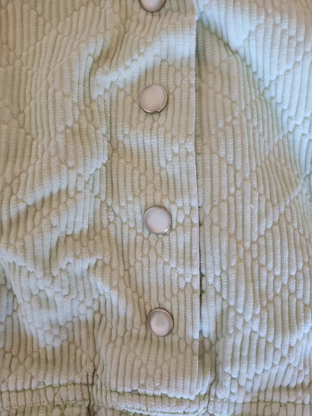 Kids Sleeveless Corduroy Dress - Light Green